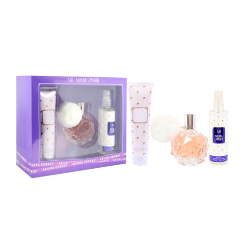 SET ARIANA GRANDE ARI WOMEN ( 3 PC )3.4 OZ  EDP SP / 3.4 OZ BODY SOUFFLE / 4.0 OZ BODY MIST