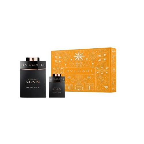 SET BVLGARI MAN IN BLACK MEN ( 2 PC )3.4 OZ EDP SP /0.51 OZ EDP SP