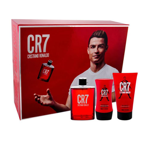 SET CRISTIANO RONALDO CR7  MEN ( 3 PC ) 3.4 OZ EDT SP / 5.1 OZ SG / 5.1 OZ BS