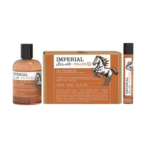 SET EMPER IMPERIAL BY STALLION 53 UNISEX ( 2 PC ) 3.4 OZ EDP SP /0.68 OZ EDP SP