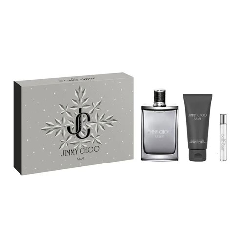 SET JIMMY CHOO MEN (3 PC ) 3.4 OZ EDT SP /3.4 OZ SG / MINI
