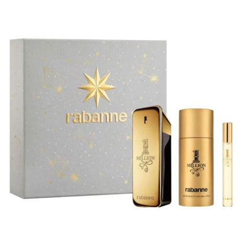 SET PACO RABANNE 1-MILLION MEN (3 PC) 3.4 OZ EDT SP / 2.3 OZ DEO STICK / 0.34 OZ EDT SP